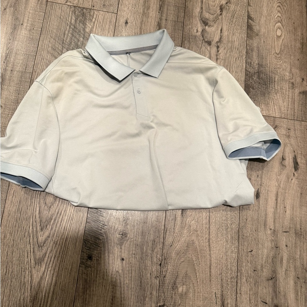 lululemon athletica Light Gray Polo Shirt